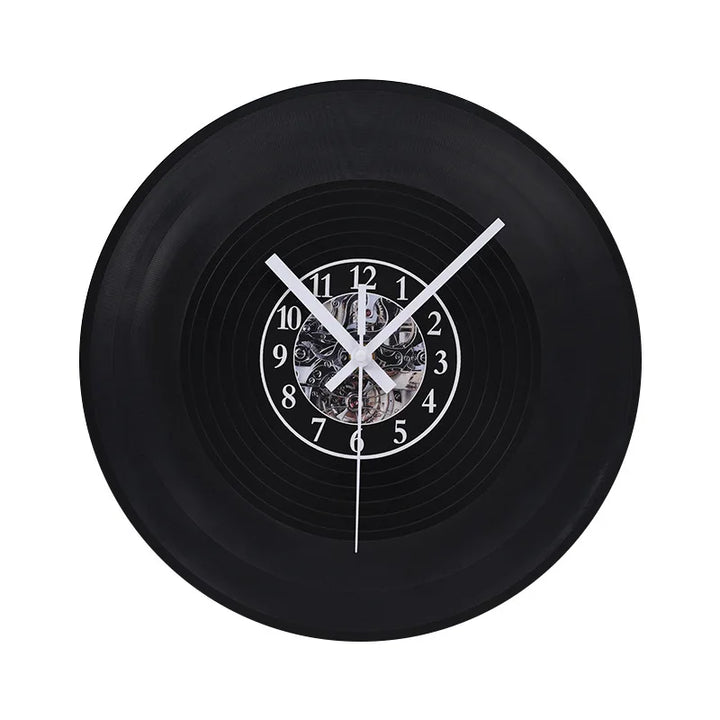 Skanto | Musikalische Vinyl-Poster Wanduhr