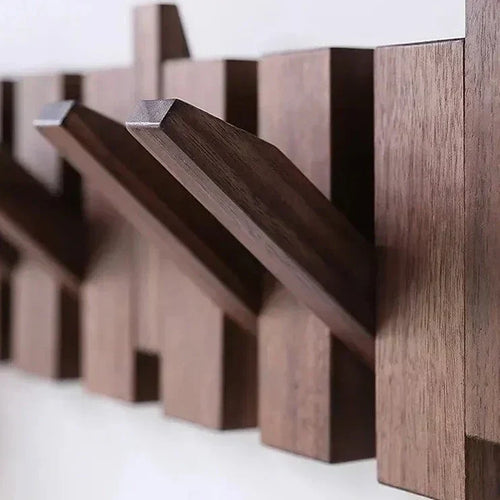 HarmonyHook – Stilvolle verstellbare Wandgarderobe aus Holz