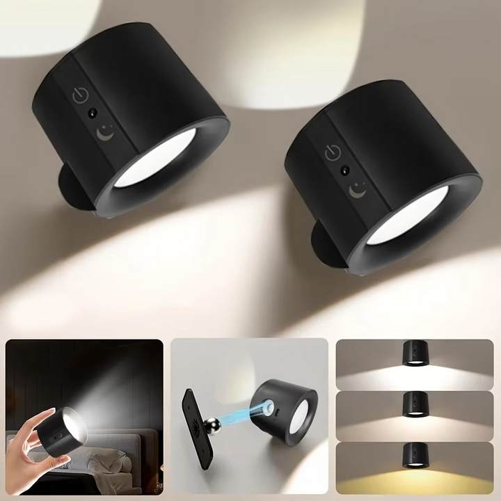 Skanto | LED-Wandleuchte – Wiederaufladbar, magnetisch & beidseitige Beleuchtung für den Innenbereich