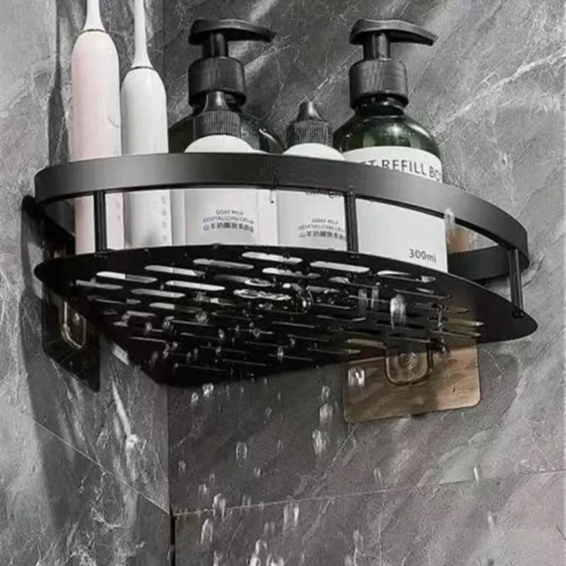 Skanto | Bohrerfreies Aluminium-Eckregal für das Badezimmer