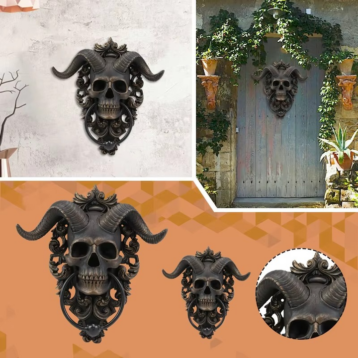 Skanto | Türklopfer mit Harz-Totenkopf