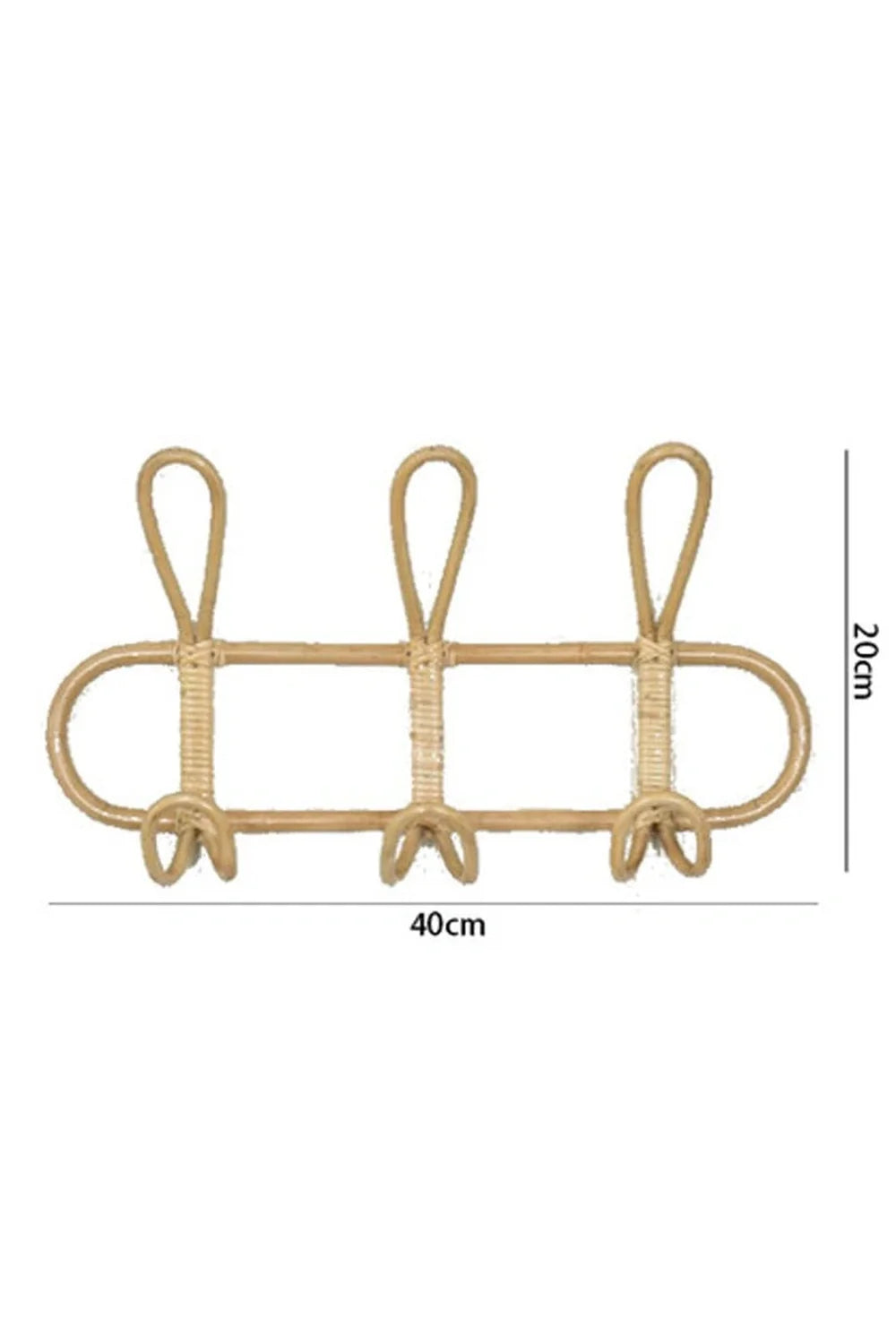 Rattan-Wandhaken