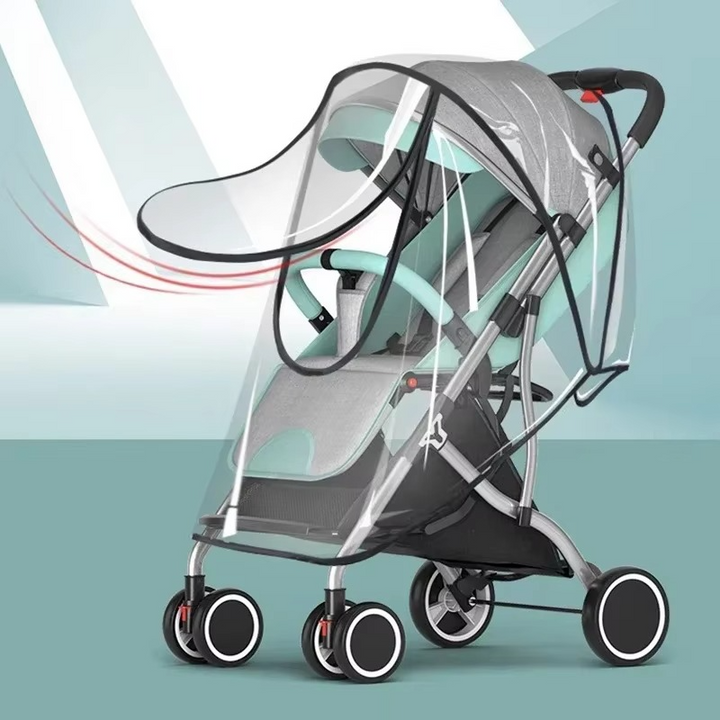 Skanto | Universeller wasserdichter Kinderwagen-Regenschutz für Allwetterschutz
