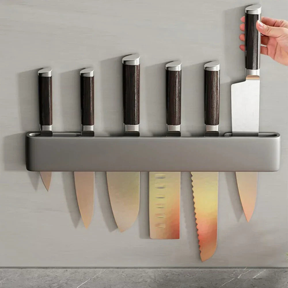 Skanto | Messerhalter – Knifey – Edelstahl – Multifunktionales Regal