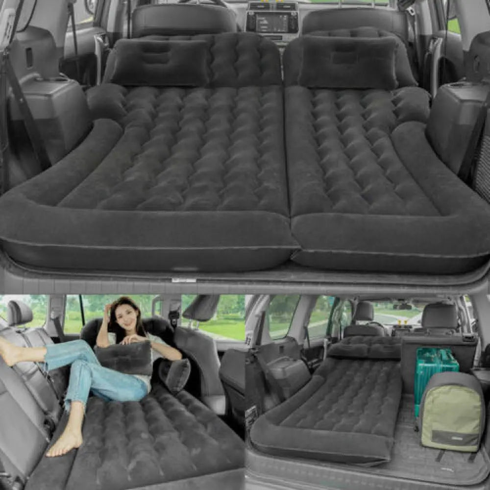 Skanto Skanto | Tragbare SUV Reise-Luftmatratze – Aufblasbares Autobett mit 2 Kissen, Campingmatratze für Outdoor-Abenteuer