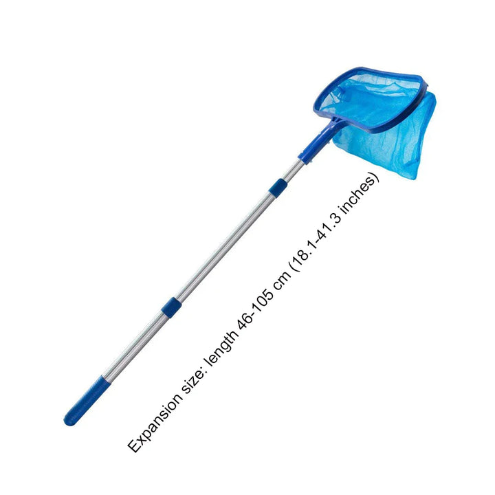 Skanto | AquaSift Pool Skimmer mit Teleskopstiel | Pool- und Teich-Laubkescher | Robustes Netz | Pool- und Spa-Reiniger