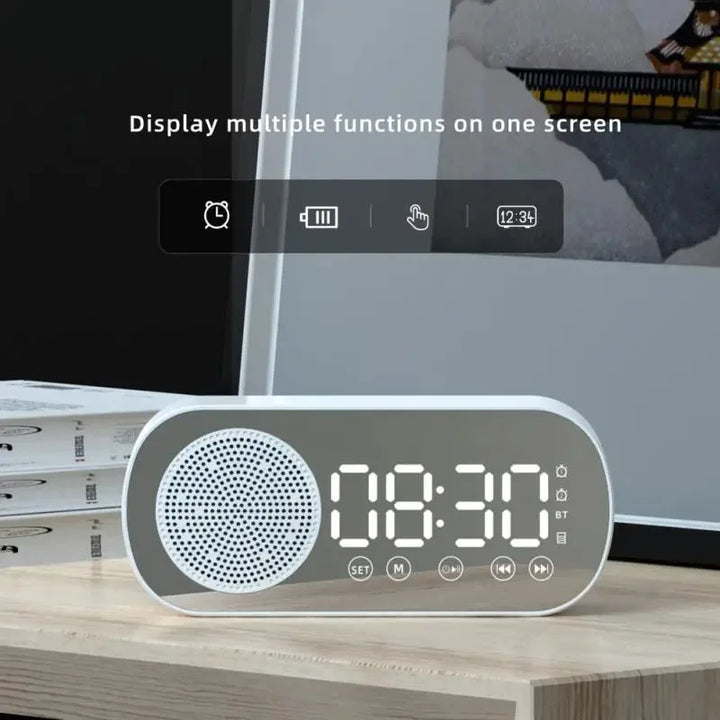 Skanto | Digitaler Wecker mit Bluetooth Lautsprecher und FM Radio