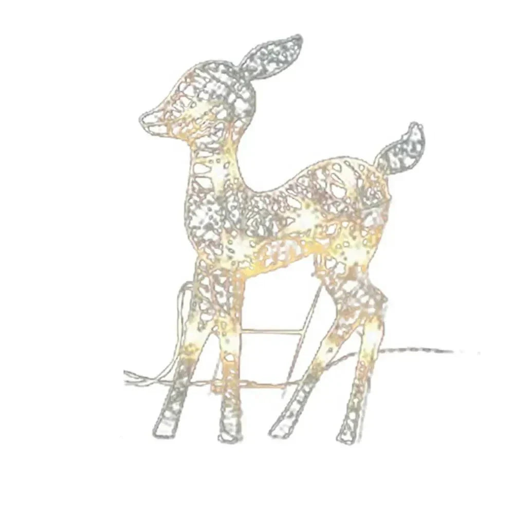 Skanto | Weihnachtsbeleuchtung Rentier Dekoration – Metall-Silhouette für Outdoor & Indoor