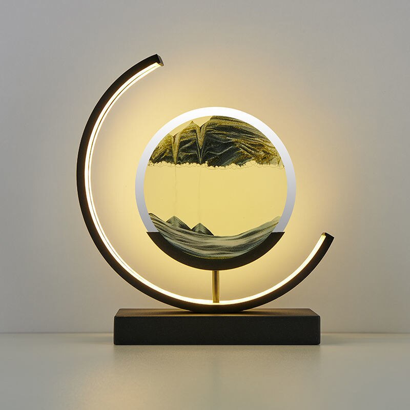 Skanto | LED-Tischlampe mit beweglicher Sandlandschaft – SandLight