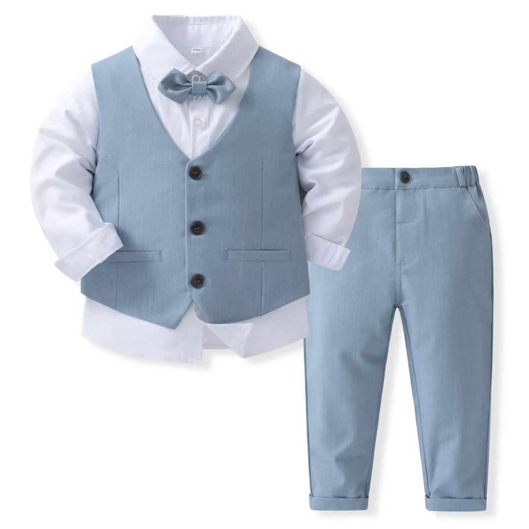 Skanto | Formelles Baumwoll-Outfit-Set für Jungen, Kleinkinder und Kinder
