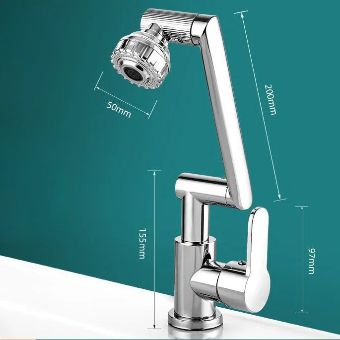 Skanto | Spritzwassergeschützter Mechanischer Universal-Schwenkarm-Wasserhahn