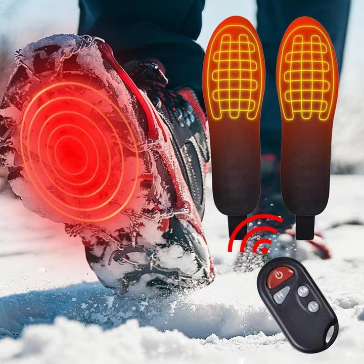 Skanto | USB-wiederaufladbare, 3-Modi einstellbare beheizbare Einlegesohlen für Outdoor-Aktivitäten