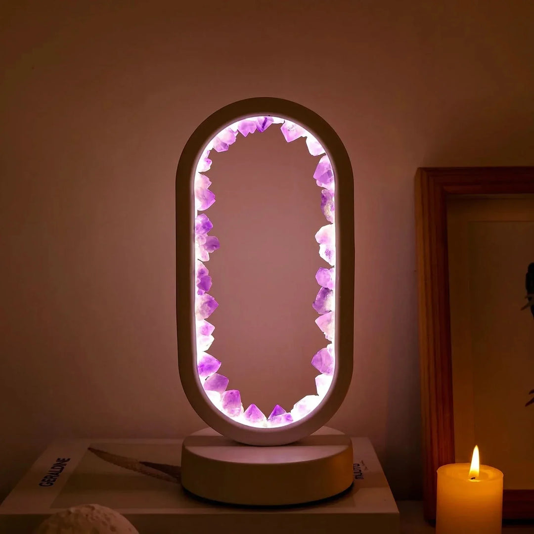 Skanto | Natürliche Amethyst Kristalllampe zur Entspannung