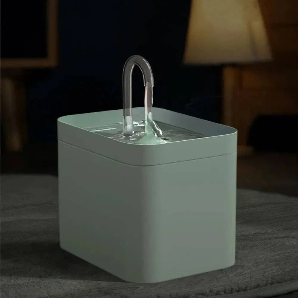 Ultra-leiser Haustier-Wasserbrunnen mit intelligenter Filterung – 1,5 l Edelstahl