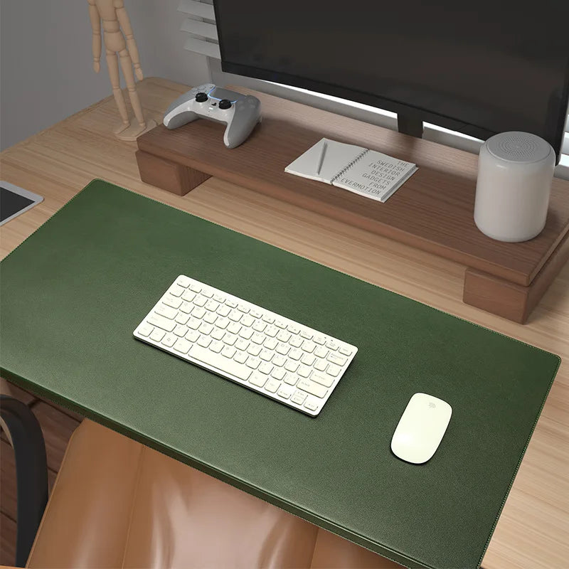 Skanto | Ergonomische PU-Leder-Schreibtischunterlage – Handgelenk- und Ellbogenstütze mit rutschfester Oberfläche für Büro und Gaming