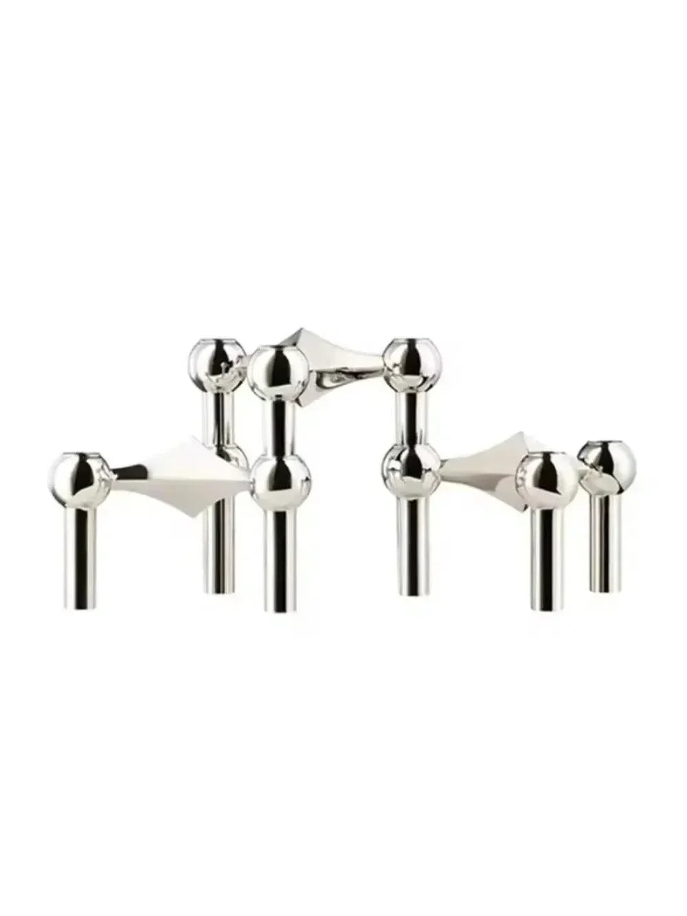 Skanto | Metall-Kerzenständer – Modulares Molekül-Design, Tisch & Deko