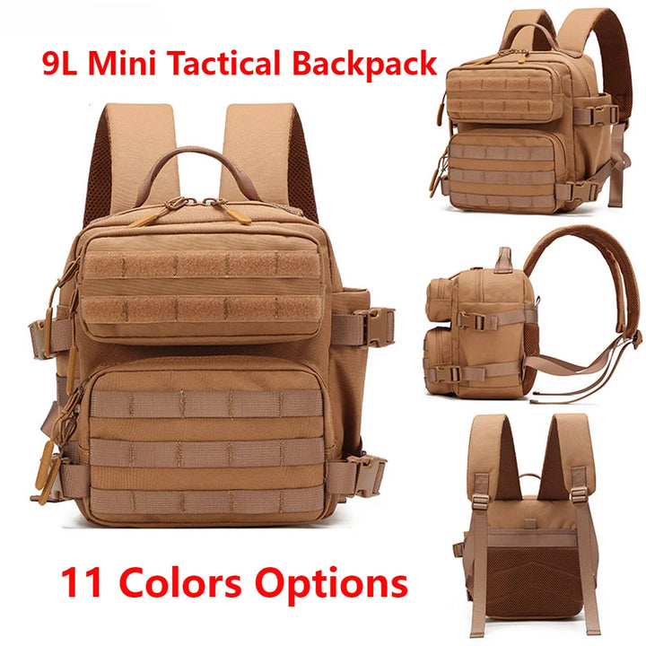 Skanto | Tactivo Mini Rucksack 9L | MOLLE Outdoor Rucksack | Kompakt & Robust | Für Wandern, Camping & EDC