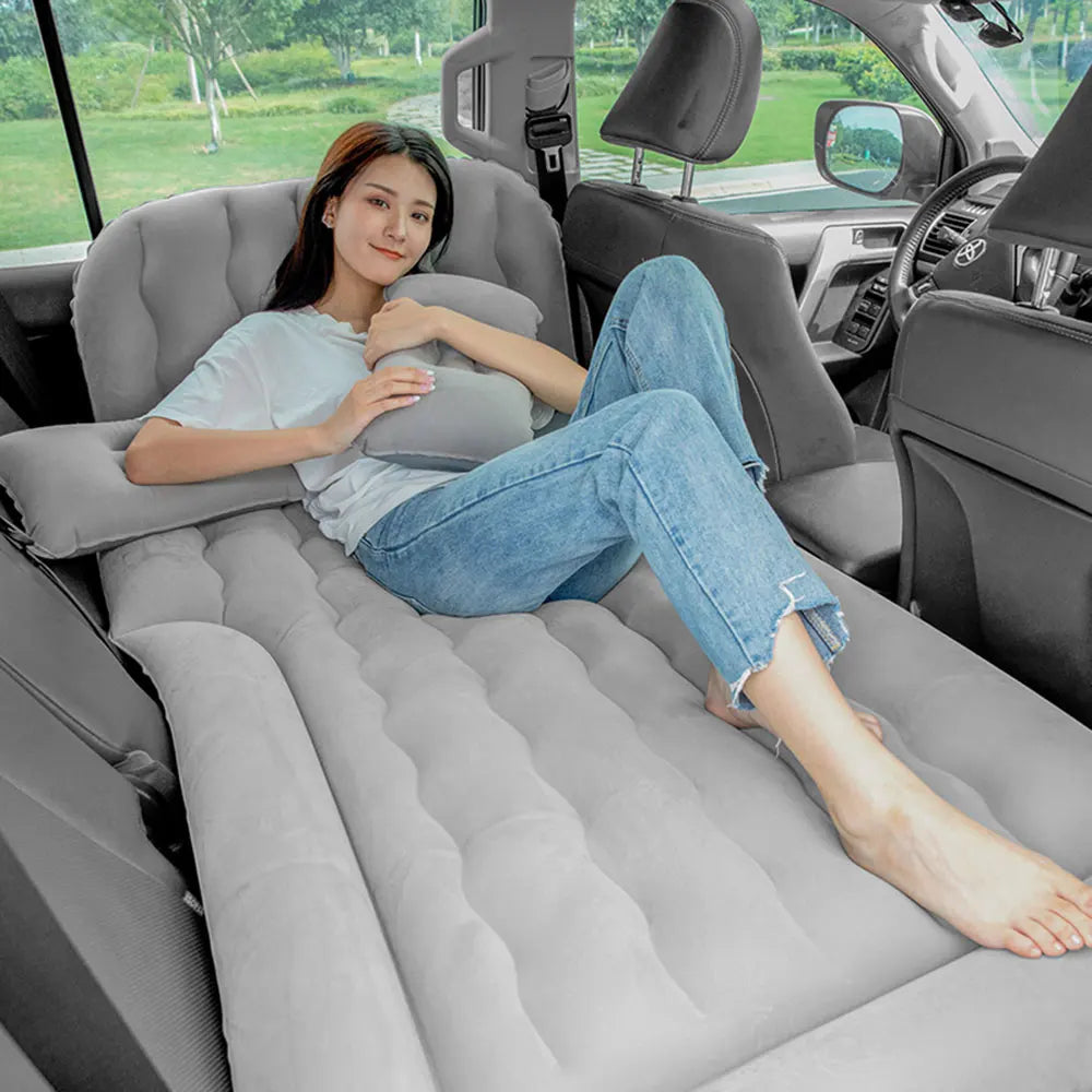 Skanto Skanto | Tragbare SUV Reise-Luftmatratze – Aufblasbares Autobett mit 2 Kissen, Campingmatratze für Outdoor-Abenteuer