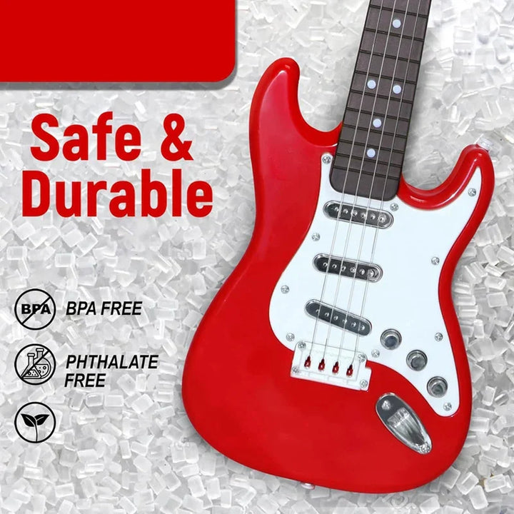 Skanto | 4-Saiten E-Gitarren-Spielzeug für Kinder – Tragbares Musikinstrument, perfektes Geschenk für junge Musiker