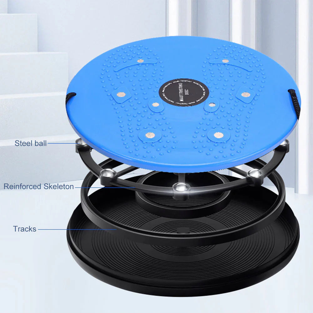 Skanto | Waist Whisper Twisting Disc Pro | Magnetisches Massage-Balance-Board für Rumpfmuskulatur & Taillentraining zu Hause