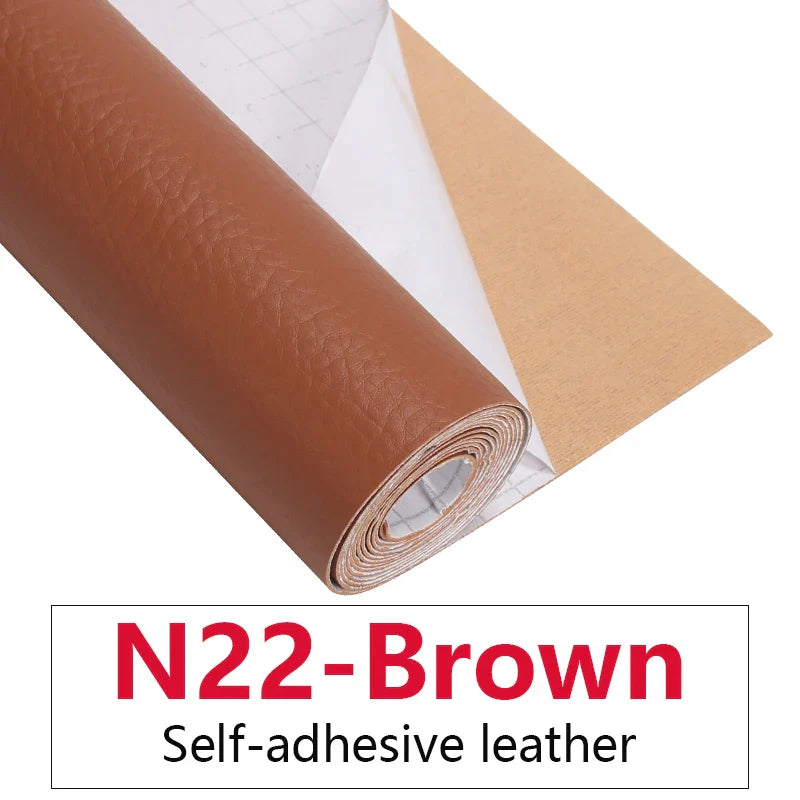 Skanto | 50x137CM selbstklebende PU-Leder-Stoffflicken: Reparaturaufkleber für Autositze und Sofas – PU-Stoffaufkleber