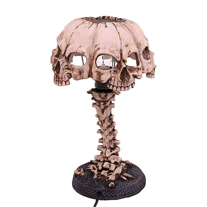 Skanto Leuchtender Totenkopf Nachtlicht Kreative Harz Totenkopf Tischlampe Home Office Dekor Desktop Ornament Skanto Party Dekor