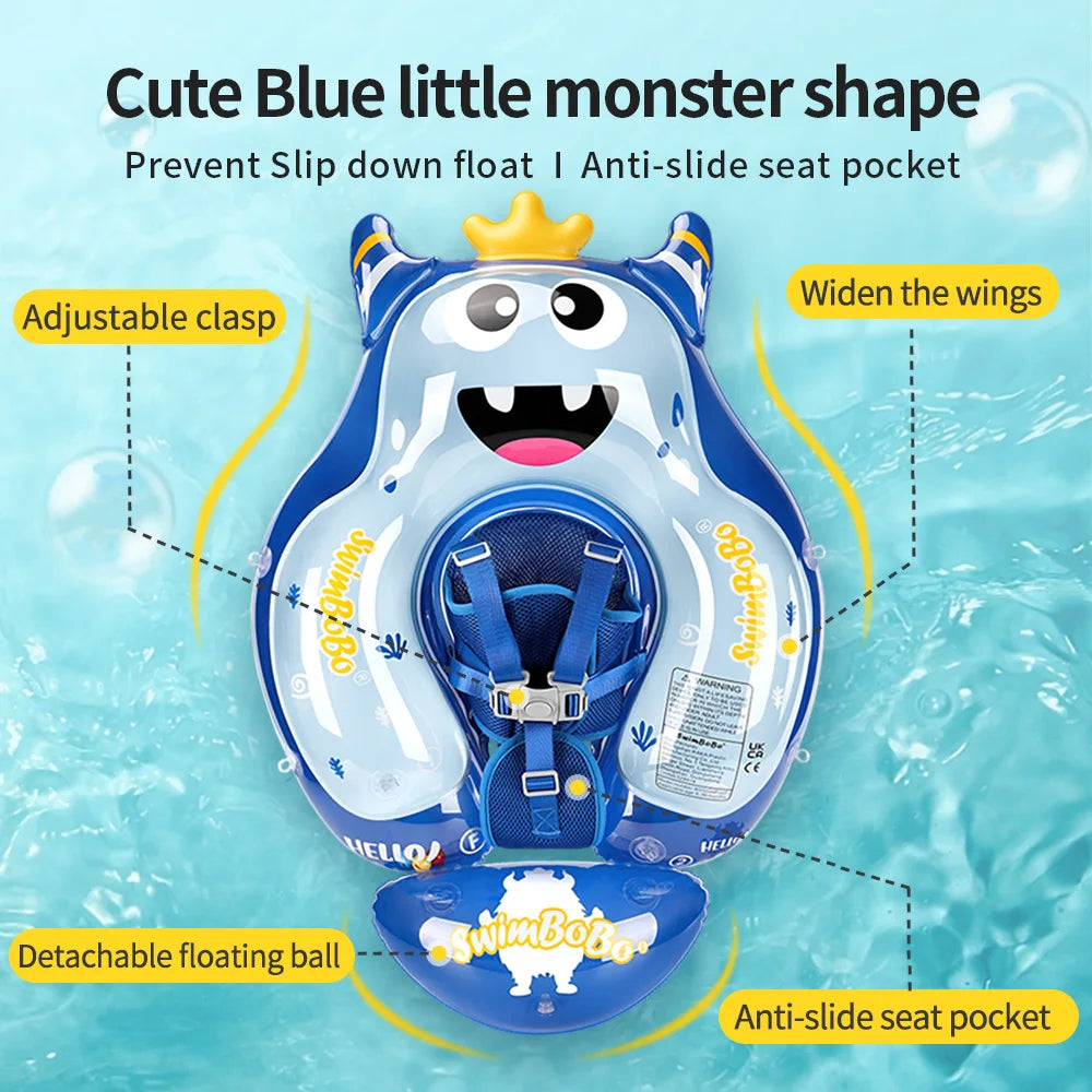 Skanto | Baby Schwimmring AquaBear | Sicherer Schwimmspaß für Babys | Für 6-36 Monate | Umweltfreundliches PVC