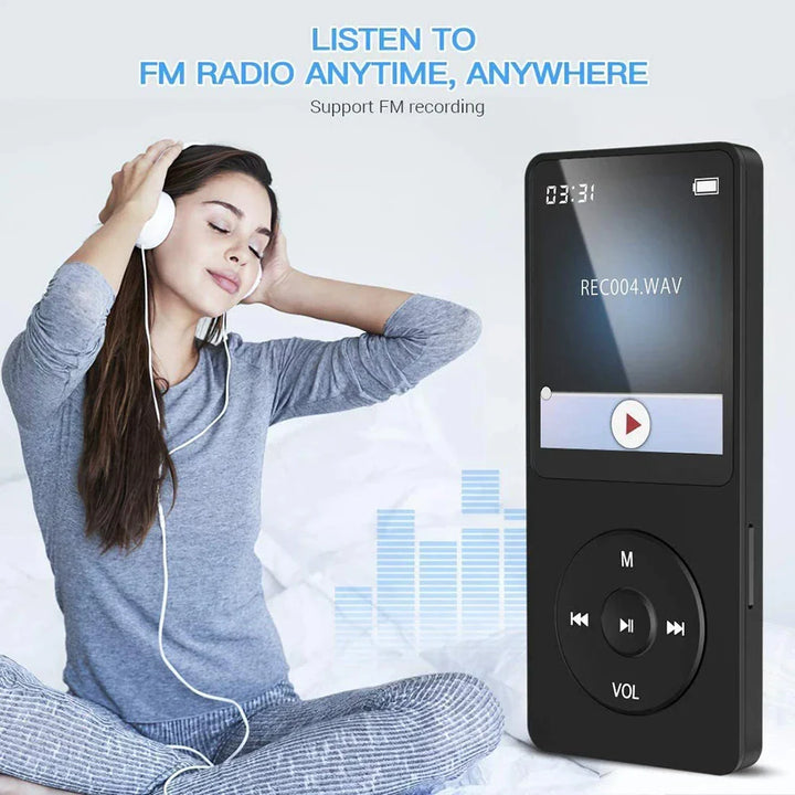 Skanto | MP3-Player – Kabelloses HiFi-Audio mit Bluetooth & multifunktionaler Medienunterstützung