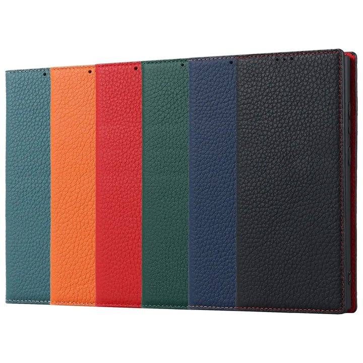 Echtleder-Brieftaschenhülle für Samsung Galaxy S23 Ultra Skanto