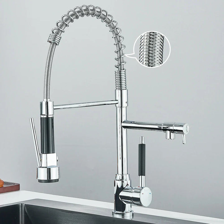 HydroFlex – Moderner Küchenarmatur mit Doppelsprühfunktion Skanto