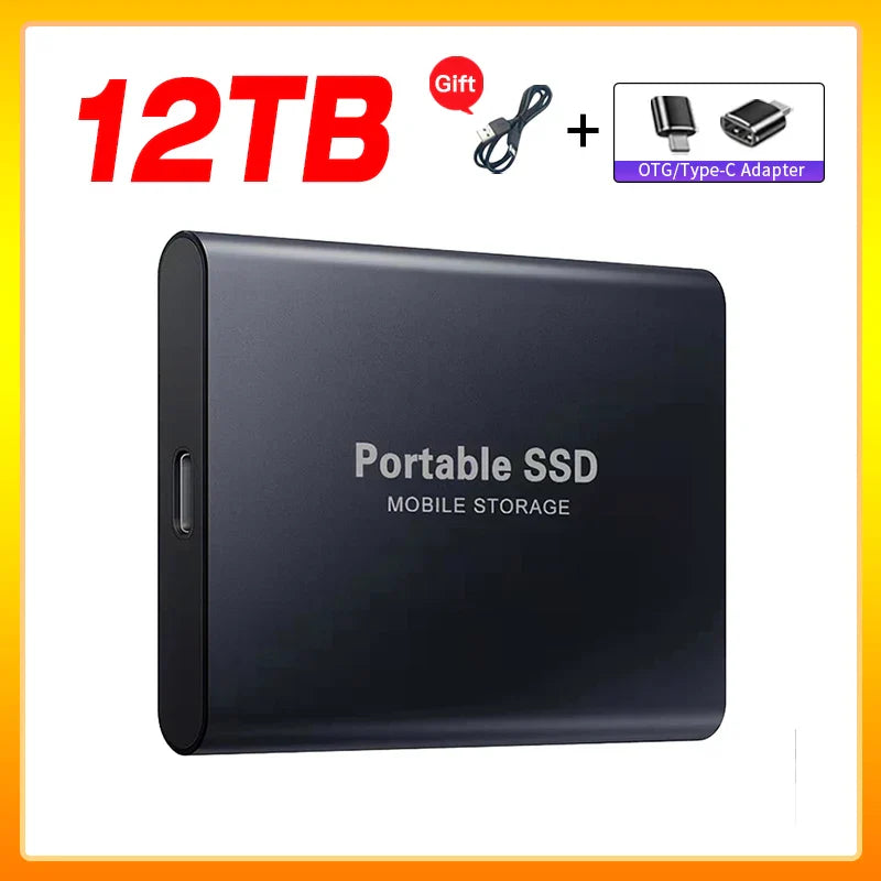 Skanto | Hochgeschwindigkeits-Externe Solid State Drive 1TB Tragbare Externe Festplatte SSD 2TB Externe SSD Festplatte für Laptop Mac