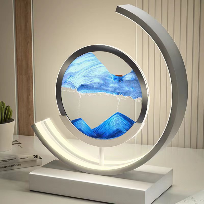 Skanto | LED-Tischlampe mit beweglicher Sandlandschaft – SandLight