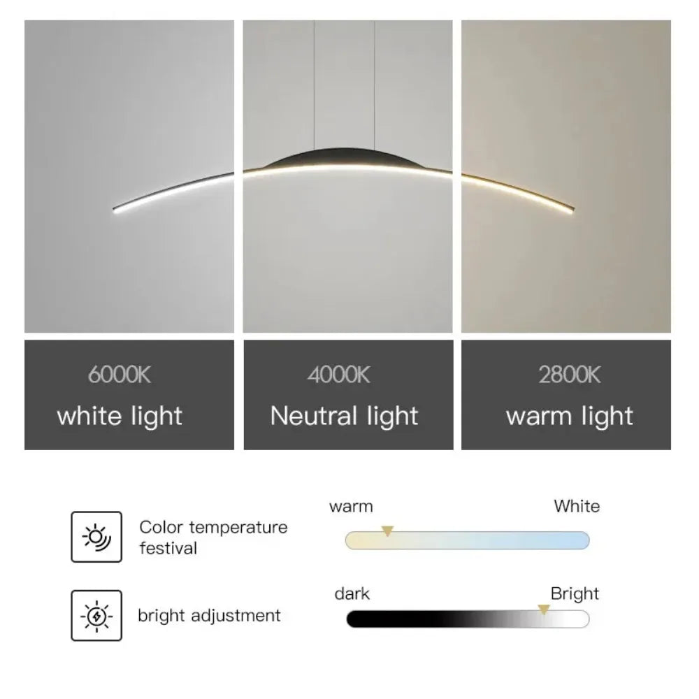 Skanto | Moderne LED-Pendelleuchte für Esszimmer, Küche und Wohnzimmer