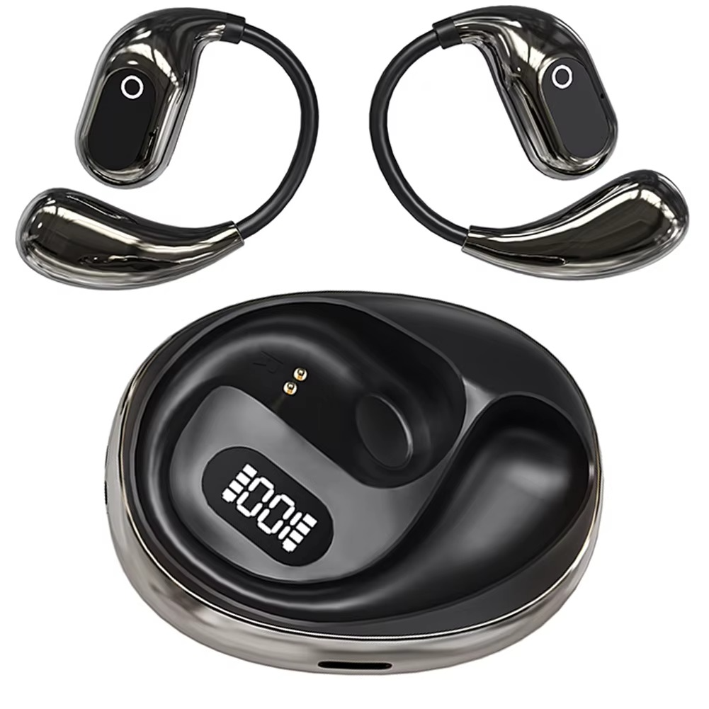 Skanto | KI Smart Übersetzer-Ohrhörer mit Bluetooth 5.3, Open-Ear-Kopfhörer für Reisen, Business und Sport