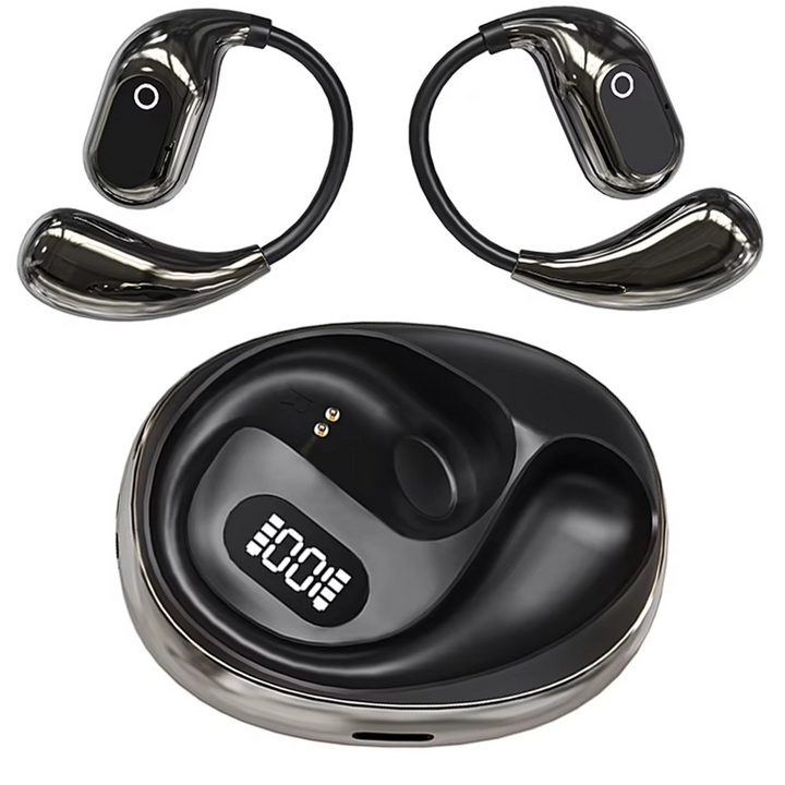 Skanto | KI Smart Übersetzer-Ohrhörer mit Bluetooth 5.3, Open-Ear-Kopfhörer für Reisen, Business und Sport
