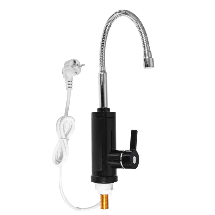 Skanto | FlowHeat 3000W Instant-Warmwasser-Küchenarmatur – Elektrische Mischbatterie mit Temperaturanzeige