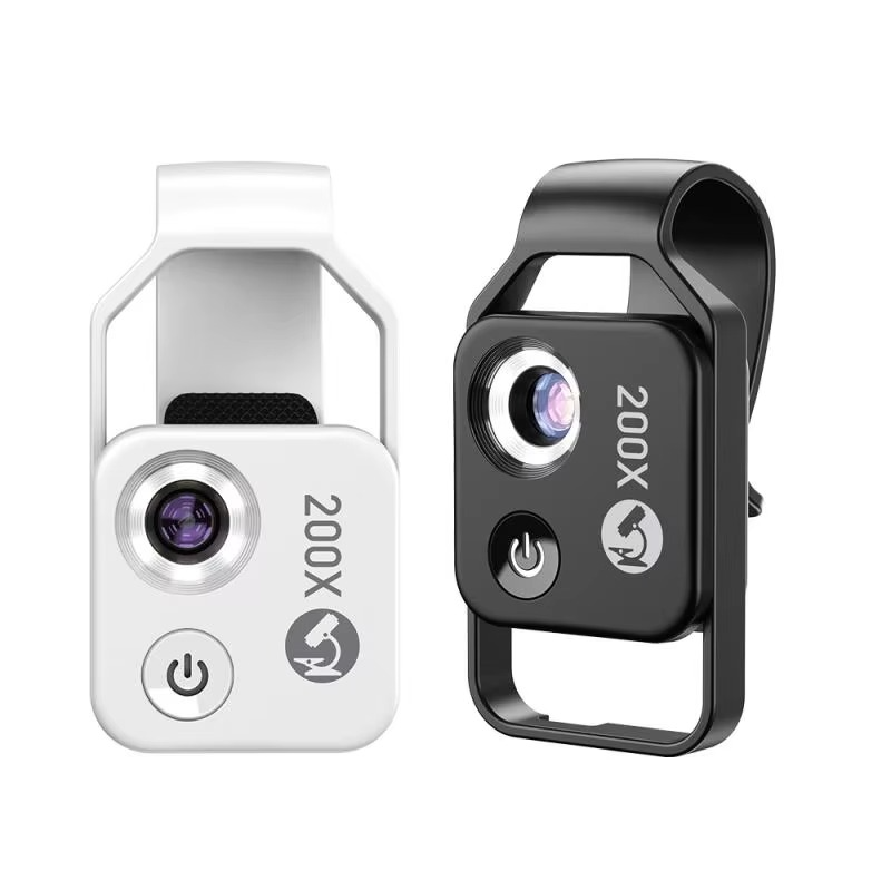 Skanto | 200X Zoom Professionelles Mikroskopobjektiv für Smartphones mit Clip