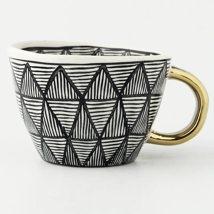 Skanto | GeoMug Designer-Taschen & Tassen | Stilvolle Keramik | Moderne geometrische Muster