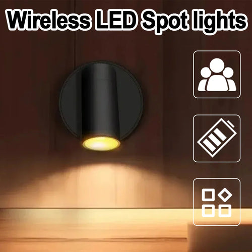 Skanto | Magnetischer Kabelloser LED Wiederaufladbarer Wandstrahler