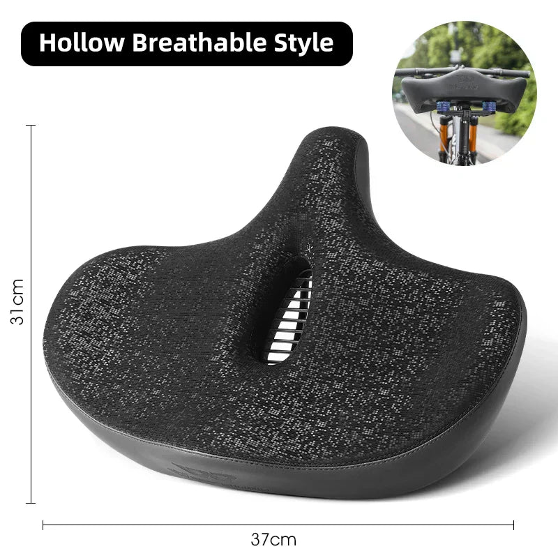 Skanto | Breiter ergonomischer Fahrradsattel – Bequemer Sitz mit Stoßdämpfung für City- und Mountainbikes