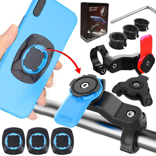 Skanto | RIDELOCK Pro Halterung | Stoßfeste Handyhalterung für Fahrrad & Motorrad | 360° drehbar | Für 4.7–7.2