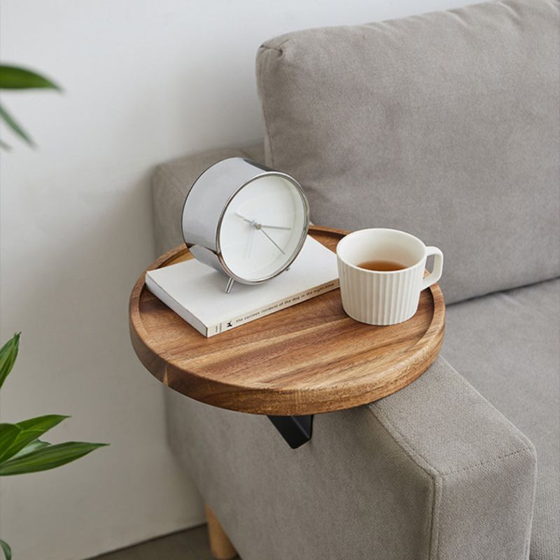 Skanto | Nero – Verstellbares Sofa-Armlehnentablett aus Holz | Moderner Sofa-Armlehnentisch