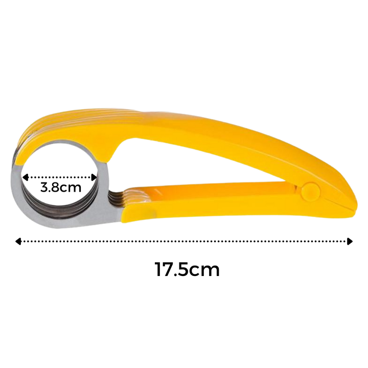 Bananenschneider aus Edelstahl