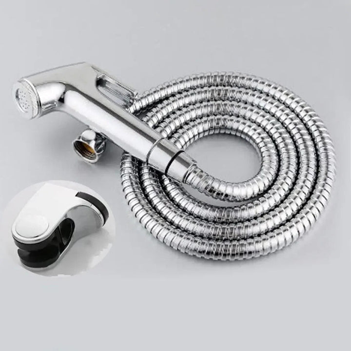 Skanto | Handbrause-Bidet-Set aus Edelstahl | Einstellbarer Druck, selbstreinigende Düse & ideal für persönliche Hygiene und Tierreinigung