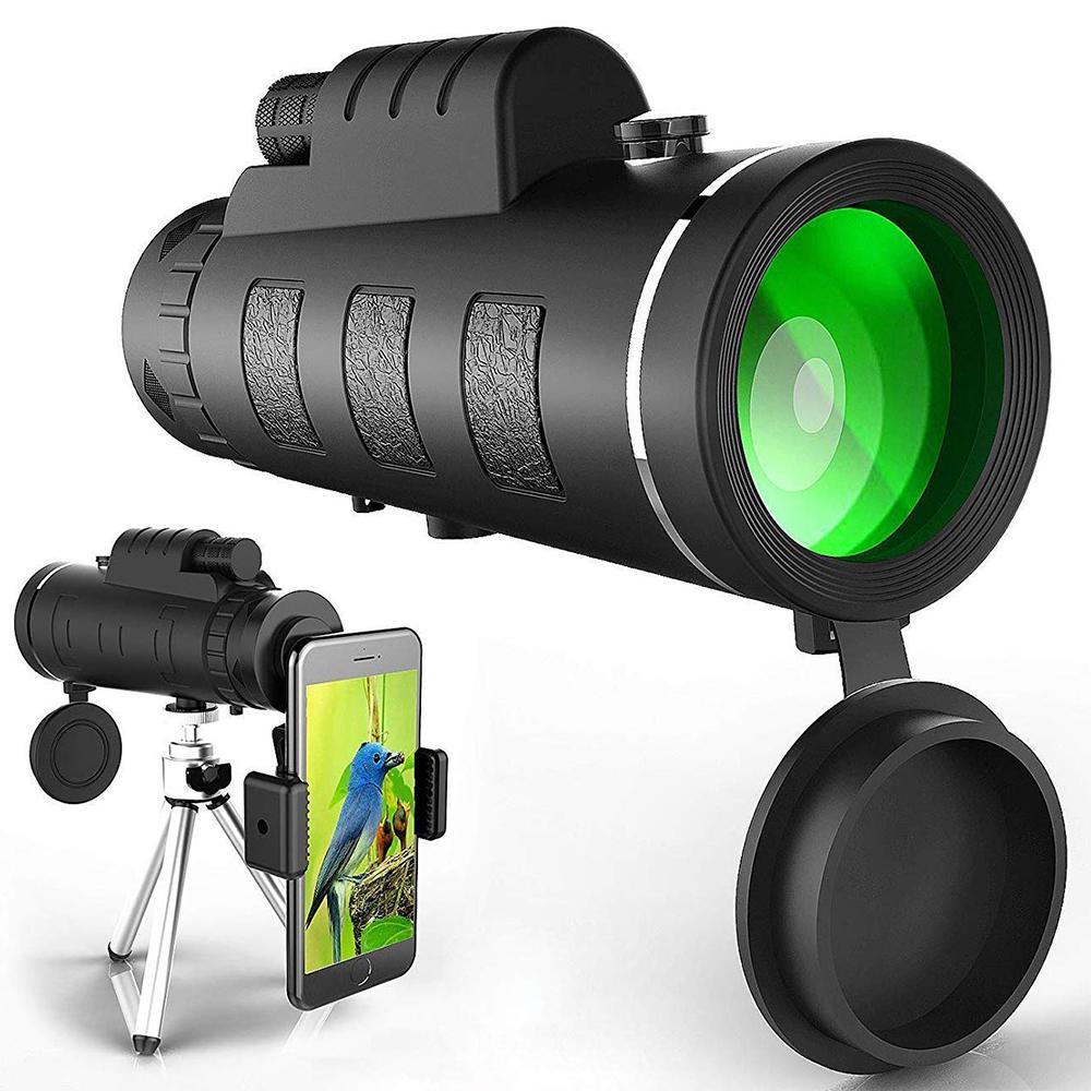Skanto | Starscope HD Monokular – Hochleistungs-Wasserdichtes Teleskop mit Smartphone-Halterung & Stativ