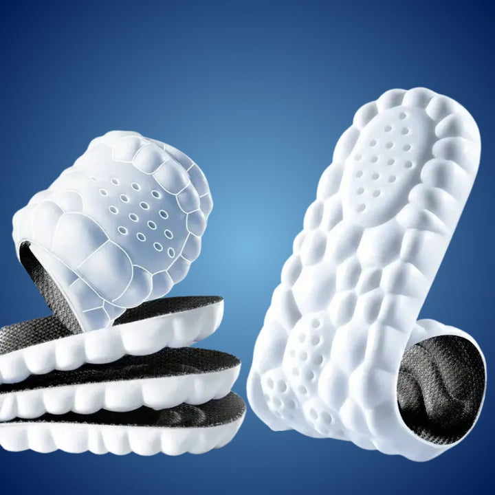 Skanto | Orthopädische Einlegesohlen zur Linderung von Fußschmerzen | 4D Stoßdämpfung, Fersenschmerzlinderung & Haltungsunterstützung für ganztägigen Komfort