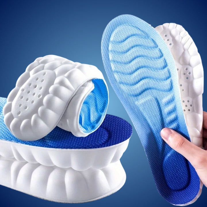 Skanto | Orthopädische Einlegesohlen zur Linderung von Fußschmerzen | 4D Stoßdämpfung, Fersenschmerzlinderung & Haltungsunterstützung für ganztägigen Komfort