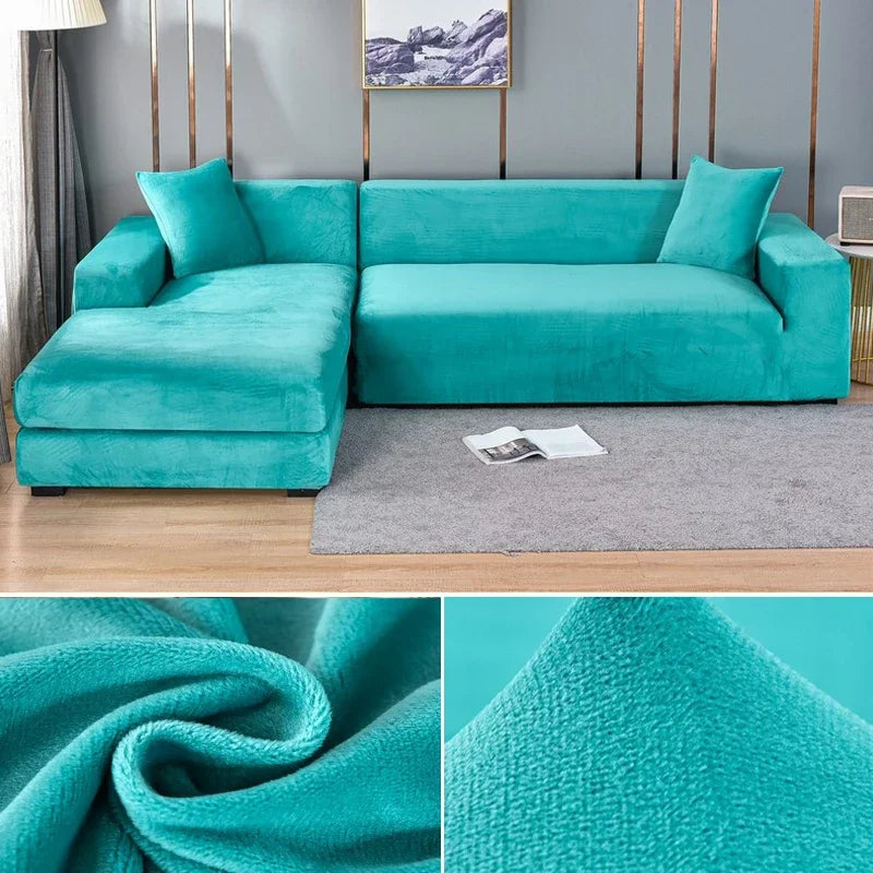 Skanto | Luxuriöser Stretch-Samt-Sofabezug – Stilvoller Schutz für jedes Sofa
