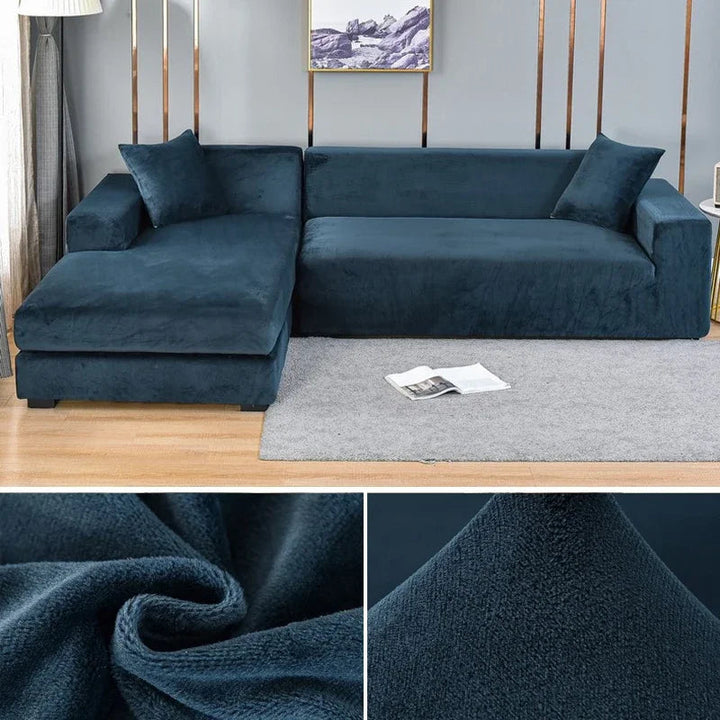 Skanto | Luxuriöser Stretch-Samt-Sofabezug – Stilvoller Schutz für jedes Sofa