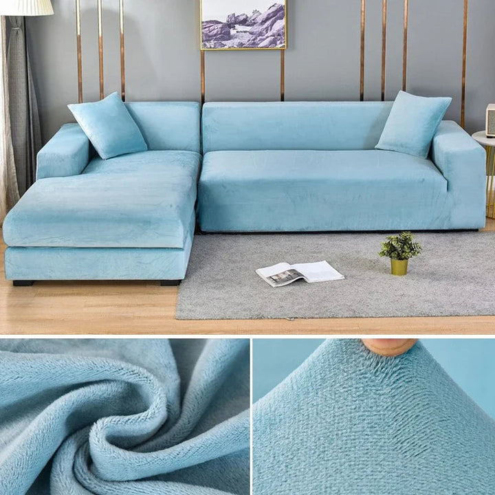 Skanto | Luxuriöser Stretch-Samt-Sofabezug – Stilvoller Schutz für jedes Sofa